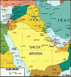 Saudi Arabia map 