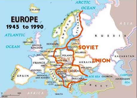 Map Of Europe In 1945