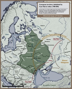 map of East Slavs 