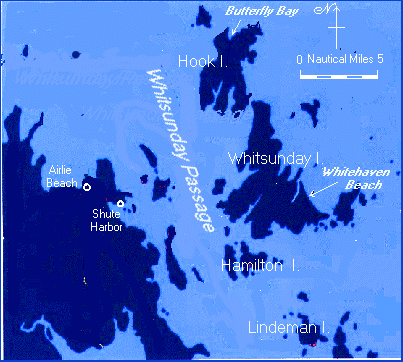 Whitsunday I. Map