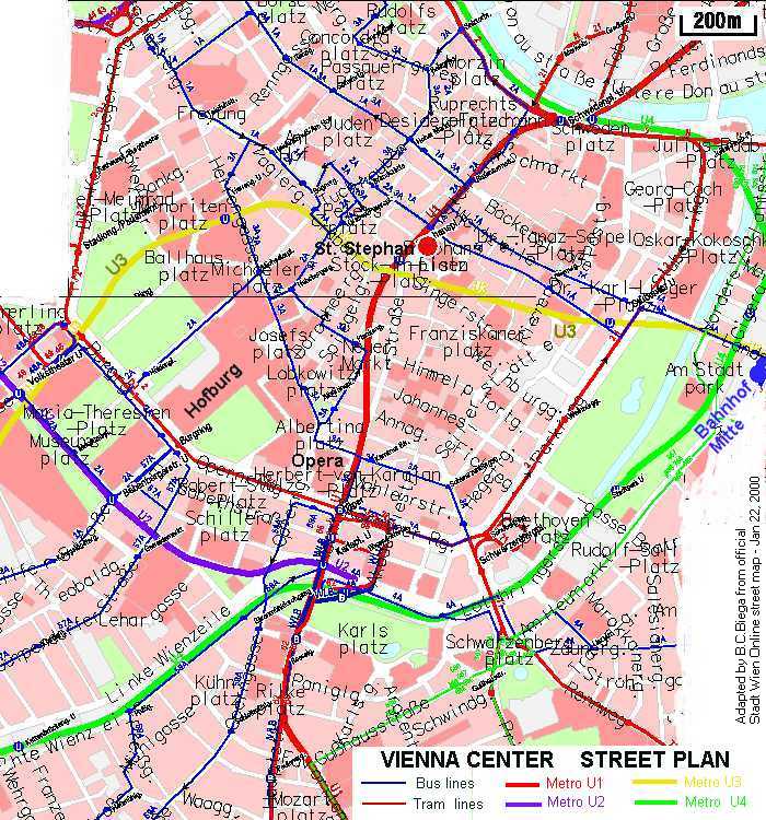Vienna Street Map